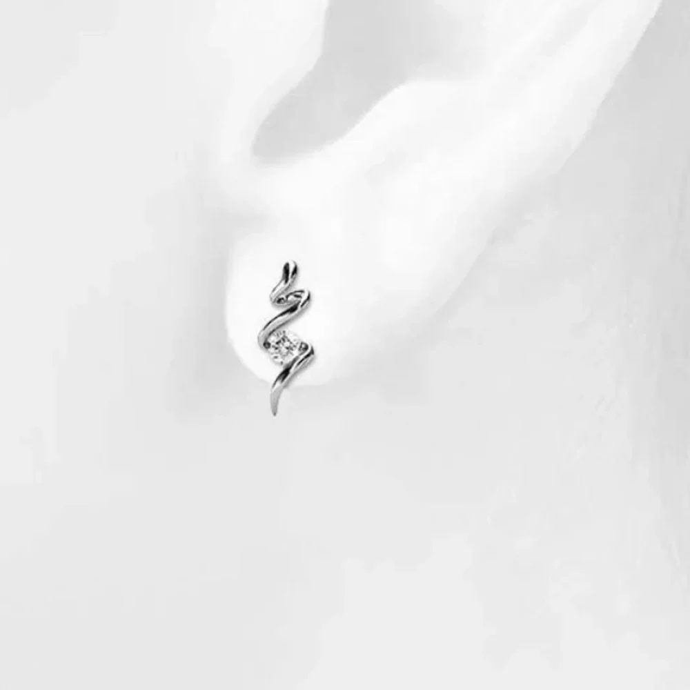 Serpent Earrings Embellished With SWAROVSKI® Crystals by RN Covenant Jewelry